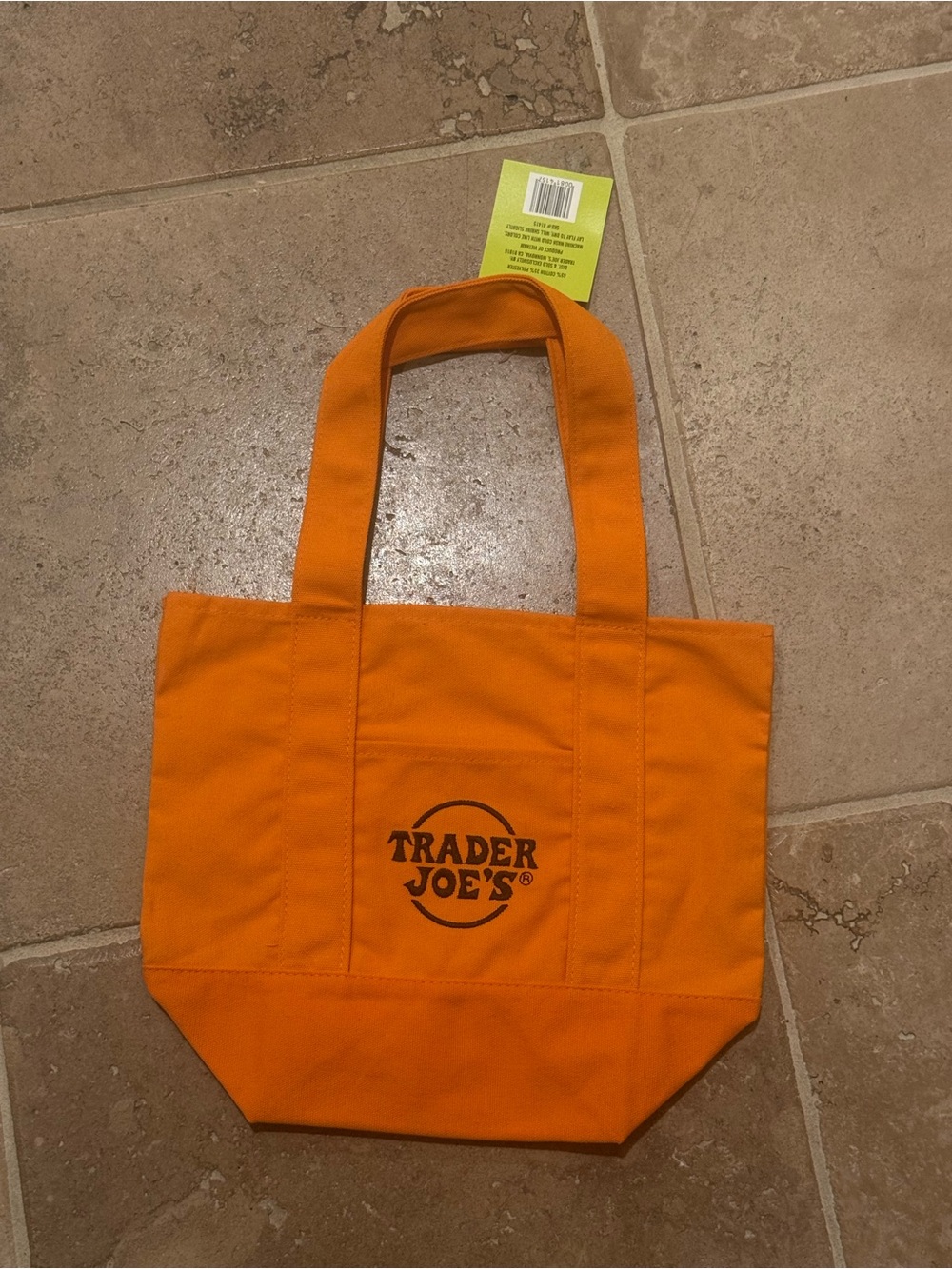 Trader Joe’s 2025 fall Orange tote bag NWT
